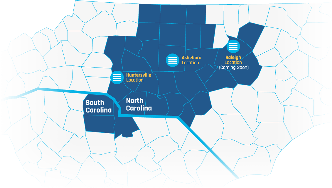 RCI Doors Coverage Map